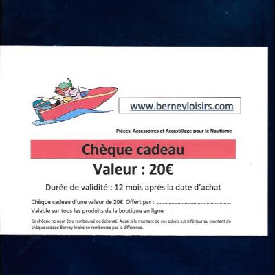 CHÈQUES CADEAUX 20,00€