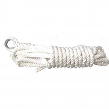 BOUT de MOUILLAGE 3 TORONS BLANCS + COSSE NYLON