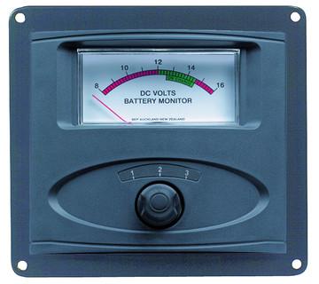 TABLEAU VOLTMETRE 8-16V POUR 3 BATTERIES