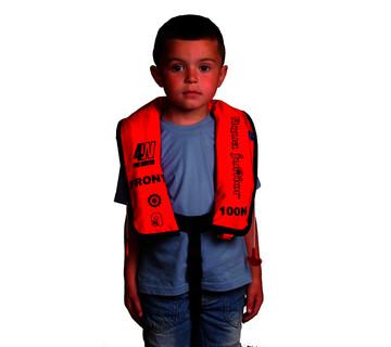 GILET GONFLABLE SOLAS ENFANT + LAMPE