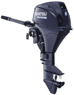 MOTEUR HORS BORD TOHATSU 6CV BI-CYLINDRES ARBRE LONG COMMANDE A DISTANCE