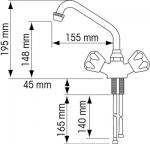 Robinet melangeur orientable 2