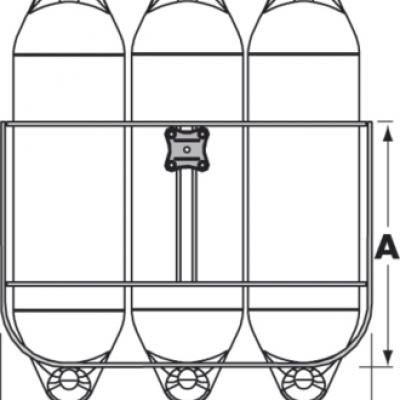 SUPPORT CLASSIQUE PLASTICLIP POUR 3 PARE-BATTAGE